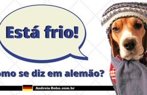Como se diz em alemão? | Está frio…