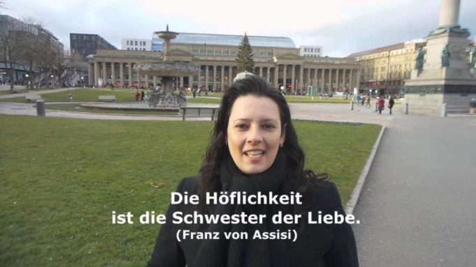 Aprendendo alemão com mensagens