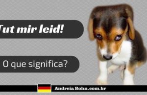 ES TUT MIR LEID! O que significa esta expressão em alemão? Est tut mir leid - Prof. Andreia Bohn