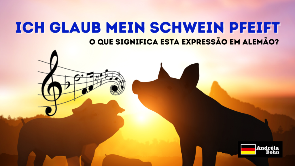 Ich glaub mein Schwein pfeift O que significa esta expressão em alemão?