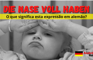 Die Nase voll haben | O que significa esta expressão em alemão?