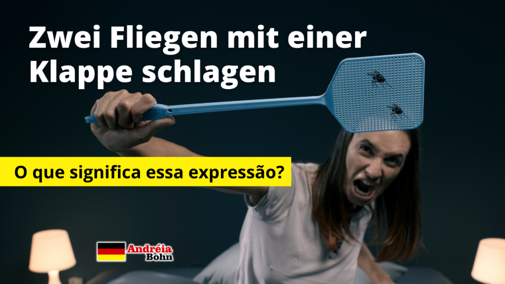 Zwei Fliegen mit einer Klappe schlagen O que significa esta expressão em alemão?